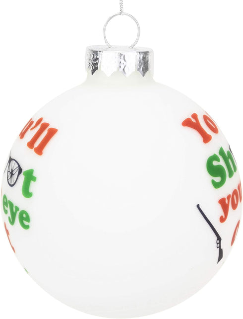Tree Buddees You'll Shoot Your Eye Out Glass Christmas Ornament...