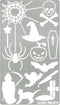 Aleks Melnyk No.17 Stencil and Patterns, Metal Journal Stencil for Wood Burning, Halloween, Pyrography, Wood Carving Templates, Pumpkin, Spider We...