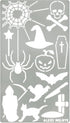 Aleks Melnyk No.17 Stencil and Patterns, Metal Journal Stencil for Wood Burning, Halloween, Pyrography, Wood Carving Templates, Pumpkin, Spider We...