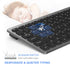 Compact Wireless Keyboard Mouse, 2.4GHz Ultra Thin Small Wireless Keyboard Mouse Combo for Desktop, Laptop (Black and Gray)...