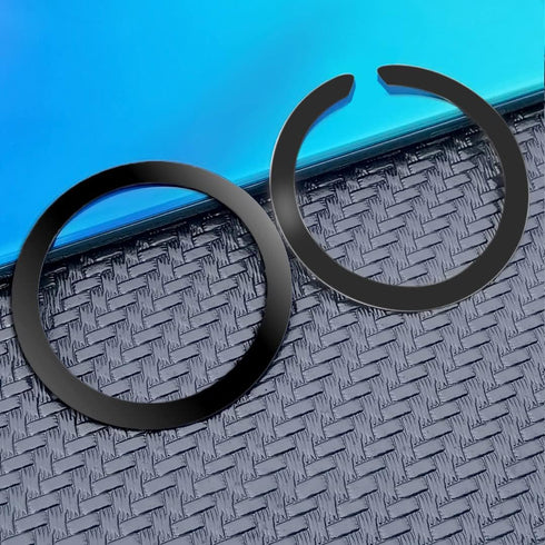 12 Pack Universal Metal Rings Compatible with MagSafe Magnetic Wireless Charger, Ultra Thin Rings Sticker Compatible with iPhone 13 12 Pro Mini Ma...