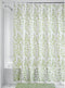 iDesign Vine Waterproof PEVA Bathroom Shower Curtain - 72" x 72", Green/White...