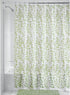 iDesign Vine Waterproof PEVA Bathroom Shower Curtain - 72" x 72", Green/White...