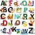DEKOSH Animal Alphabet Kids Wall Decals - Peel & Stick Educational Baby Stickers for Playroom, Classroom Decoration...