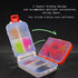 Fishing Tackle Box, 3 Layers Portable Fishing Lure Box Handheld Terminal Tackle Trays Plastic Storage Organizer with Dividers, Foldable Fishing Ji...