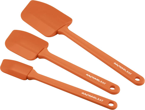 Rachael Ray 3-Piece Spatula Utensil Set, Orange...