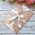 20PCS 5.12 x 7.28'' Laser Cut Wedding Invitations Cards with Envelopes Hollow Rose Pocket with Bowknot Invitation for Bridal Shower Wedding Invite...