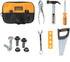 BLACK+DECKER Junior Tool Bag 13 Piece Set - includes Hammer, Hand Saw, Screw Driver & More!...