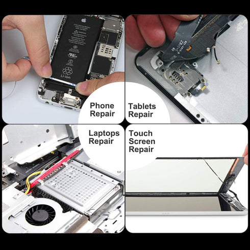 Kaisiking 2mm LCD Repair Tape for Phone Screen, Adhesive Tape with 1 Tweezers for Cell Phone, iPad, Tablets, Laptops, Camera...