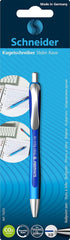 Schneider Slider Rave XB (Extra Broad) Ballpoint Pen, Refillable + Retractable, 1.4 mm, Light Blue Barrel, Blue Ink, Blister Pack of 1 Pen (73253)...