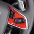 Daeiclru Real Carbon Fiber Steering Wheel Button Cover Sticker Compatible with Chevrolet Corvette C8 2020-2023, Car Steering Wheel Panel Protectio...