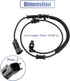 X AUTOHAUX 1pcs Front Left Right ABS Wheel Speed Sensor for Ram 1500 2011-2012 for Dodge for Ram 1500 2009-2010 ALS2246 5S13330 2ABS2434 AB1095 68...