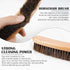 Horsehair Garment Brush Long Wooden Handle Brush Soft Clothes Brush Hat Brush Hair Removal Cleaning Brush Lint Brush for Pet Sofa Bed...
