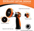 Garden Hose Sprayer Nozzle - Water Hose Nozzle with 10 Adjustable Spray Patterns Heavy Duty, Thumb Control On Off Valve, High Pressure Hose Spraye...