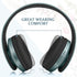 TUINYO Wireless Headphones Over Ear, Bluetooth Headphones with Microphone, Foldable Stereo Wireless Headset- Silver Blue...