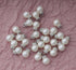 50 Pcs Faux Pearl Beads with Rhinestone Hole Gold Vintage Gold Silver Elegant Kits for Dangle Earrings Necklace Bracelet DIY Jewelry Making Access...