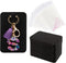 Temlum 100 Pcs Keychain Display Cards with Self-Sealing Bags, 3'' x 4.7'' Keychain Cards Holder for Display Keyring Cards Jewelry Packaging Suppli...