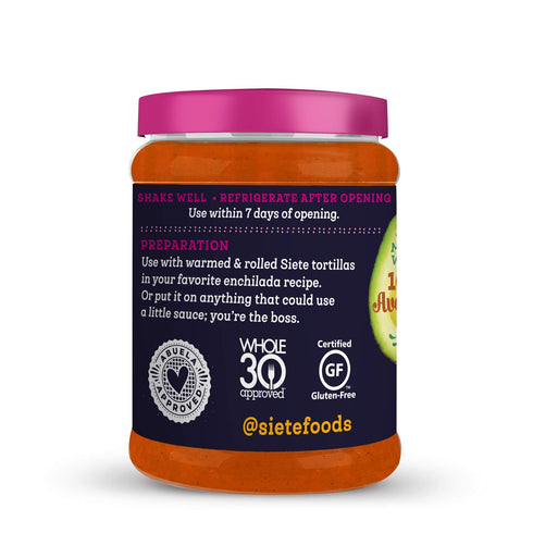 Siete Family Foods Red Enchilada Sauce, 15 OZ...