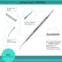 6 Dental Sickle Scalers Double Ended Probes for Professional Teeth Cleaning Calculus Plaque & Tartar Remover - Made of Stainless Steel for Oral Ca...