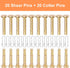 20 pcs Shear Pins for Snowblower - Shear Pins & Cotter Pins Compatible with Craftsman Troy Bilt Snow Blower Snow Thrower, Replaces 738-04124A 714-...