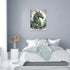 Dragon Wall Art Green Dragon Pictures Wall Decor Dragon Leaf Canvas Nature Painting Modern Artwork Home Decoration for Bathroom Living Room Bedroo...