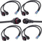 4 wire waterproof connector, 4 Pin Male Female Plug LED Connector,with 16AWG IP68 20CM Extension Cable for Car, Boat,Truck,Indoor/Outdoor LED Stri...