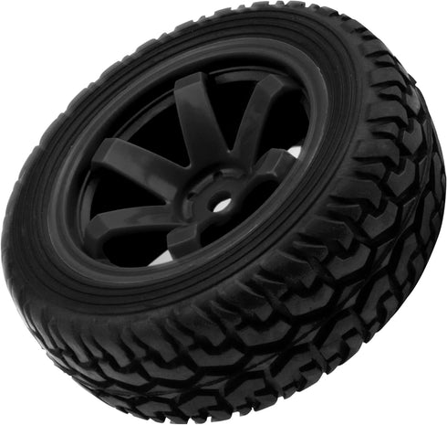 75mm/2.95'' Rubber Tires & Plastic Wheel Rims 12mm Hex w/Foam Compatible with HSP Tamiya HPI Kyosho 1/10 1/12 On-Road RC Touring Car,WLtoys 1/14 1...