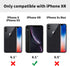 Classy Design Luxury Leather Phone Case for iPhone XR Non-Slip Grip Full Body Ultra Slim Protective Case 6.1 Inch (Red)...
