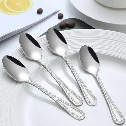 24 PCS 4.7” Demitasse Espresso Spoons set, Coffee Spoons for Coffee Bar, Stainless Steel Small Spoons for Dessert, Mirror Polished Tea Spoons for ...