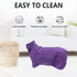 Geyecete Dog Bathrobe Towel Dog Drying Coat-Dry Fast Dog Bag-Pineapple grid Fast Drying Super Absorbent Pet Dog Cat Bath Robe Towel-Purple-M...