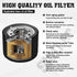 Oil Filter Replacement for Yamaha Raptor 660R YFM660R Grizzly YFM700 YFM700F Kodiak YFM700K Vstar 1300 XVS1300 2007-2012 Kymco MXU 700i Kymco Xcit...