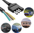 Goupchn 4-Way Trailer Wiring Harness 18AWG 6.56ft 4-Pin Trailer Connector to 4 Flat Trailer Wire Extension Cable...