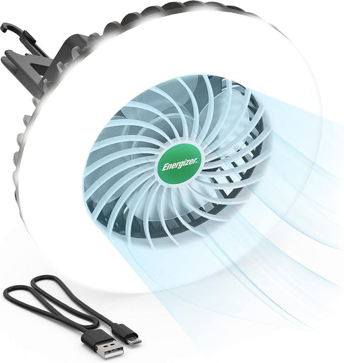 ENERGIZER LED Camping Lantern with Tent Fan S500 PRO, Rechargeable Camping Fan Light with Hanging Hook for Camping, Hiking, Hurricane, Emergency (...