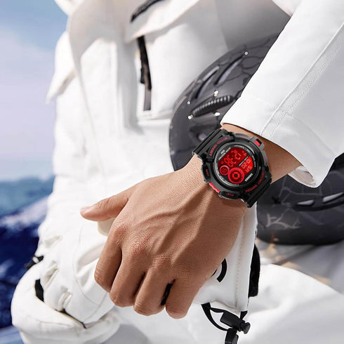 Men Sport Digital Watch 7 Colors LED Light Outdoor Military Watches Chronograph Alarm Clock Wristwatch...