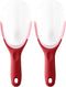 Spring Chef Red Magnetic Ice Scoop for Freezer Bin - Flexi-Plastic Ice Scoopers for Food with Soft Grip Handle - Popcorn Scoop - Kitchen Scoopers ...