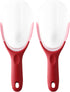 Spring Chef Red Magnetic Ice Scoop for Freezer Bin - Flexi-Plastic Ice Scoopers for Food with Soft Grip Handle - Popcorn Scoop - Kitchen Scoopers ...