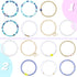 Yaomiao 28 Pcs 4 Set Heishi Surfer Bracelets Set for Women Colorful Preppy Beaded Stretch Bracelet Friendship Bracelets Clay Stackable Boho Disc P...