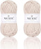 NICEEC 2 Skeins Soft T-Shirt Yarn for Crochet & Knitting -Easy Crocehted Solid Color Fabric Cloth Yarn for Handmade DIY Crafts - Bag, Basket, Cush...