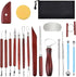 Blisstime 18PCS Clay Sculpting Tools, Basic Clay Pottery Carving Tool Kit with Wooden Handles and Tool Bag...