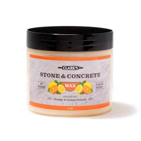 CLARK’S Stone and Concrete Wax - Soapstone Wax with Orange and Lemon Extracts - Helps Preserve and Protect Against Liquids - Revitalizes Stone Sur...