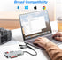 Memory Stick pro Duo Adapter for iPhone - 5 in 1 XD/TF/MS/CF/SD Card Reader for PC/Android/Lightning Device, Multi Memory Card Reader USB C OTG Ad...