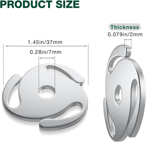 Facmogu 45 RPM Record Adapter, 7 Inch Vinyl Record Solid Aluminum Adapter, 45 Adapter for Vinyl Record Players Turntables, 45 RPM Vinyl Conversion...