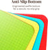 4 Piece Flexible Plastic Cutting Boards For Kitchen, BPA Free Plastic Cutting Mats For Kitchen - Extra Thick Chopping Mats - Each Board Mat Color ...