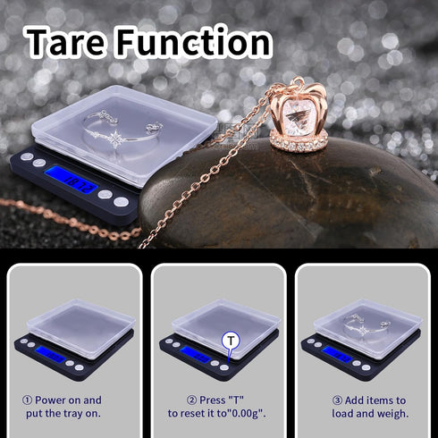 Gram Scale,Capacity 500g Accuracy 0.01g Mini Food Scales Digital Weight Grams and Oz,Small Kitchen Scale High Precision for Espresso,Baking,Jewelr...