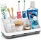 Toothbrush Holders for Bathrooms Countertop Organizer - Kids Electric Toothbrush and Toothpaste holder Detachable 7 Slots Tooth Brush Organization...