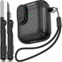 for AirPods Case Cover with Cleaning kit, Anti-Fall Lock Design, Powerful Drop Protection, Carbon Fiber Black for Apple AirPods 2nd 1st Generation...