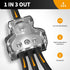 3 Way Power Distribution Block Car Audio Splitter 1x 0 Gauge in / 3X 4 Gauge Out Ground Distribution Block Amp for Automotive Car Boat 2 Pack......