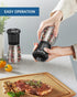 CIRCLE JOY Manual Pepper Grinder, Spice Mill for Professional Chef, Refillable Pepper Shakers with Ceramic Blades, Adjustable Coarseness and BPA-f...