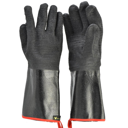 BBQ Gloves Cooking Gloves Food Contact Safe No BPA Insulated Waterpoof, Oil Proof, Heat Resistant BBQ, Smoker, Grill, and Outdoor Cooking Gloves, ...