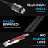 SABRENT USB C to USB C Charging Cable with Smart Display, 2M/6.6FT Long, E-Marker Chip, 100W Charging and 480Mbps Data Transfer Speeds, for Laptop...